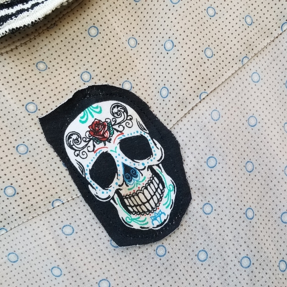 ArtWear Kimono Shirt Dress Upcycled Boho Handmade - Picture 6 of 8